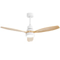 Sofucor KBS-52K076 52 Inch Ceiling Fan With Light Remote Wood Blades