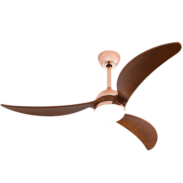 Sofucor KBS-52K033 52 Inch Wood Ceiling Fan With Light Remote Control