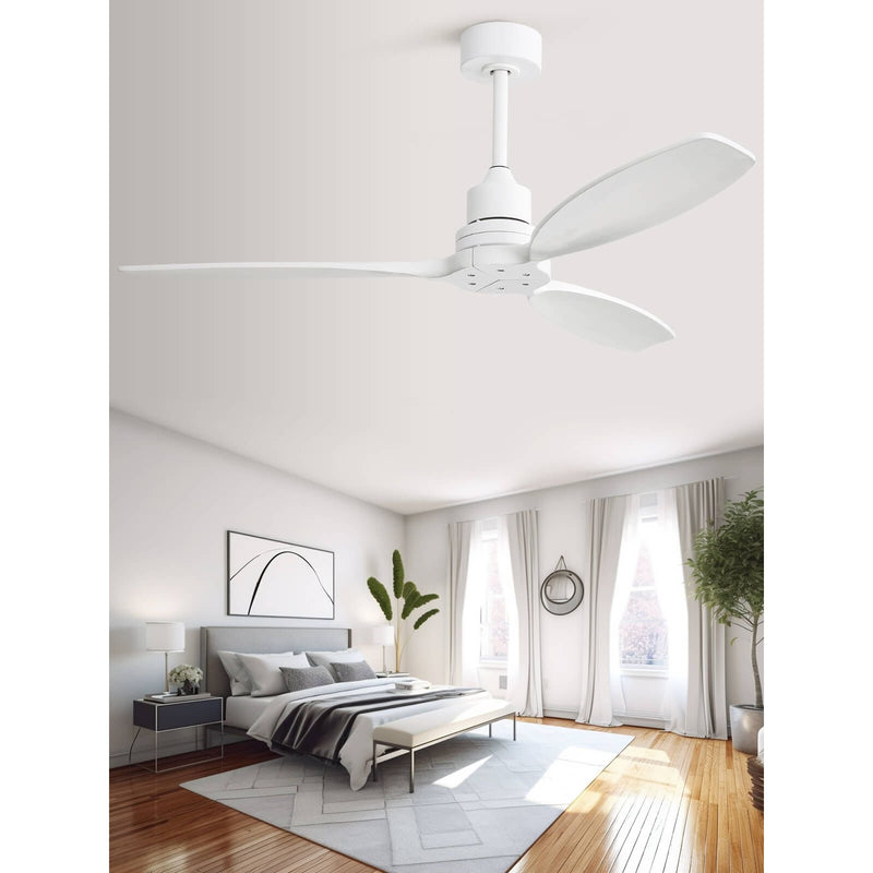 Sofucor KBS-52K076 52 Inch Ceiling Fan No Light Wood Blades Remote Control