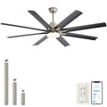 Sofucor 66 Inch Smart Ceiling Fan With Light Remote 8 ABS Blades Works With Phone