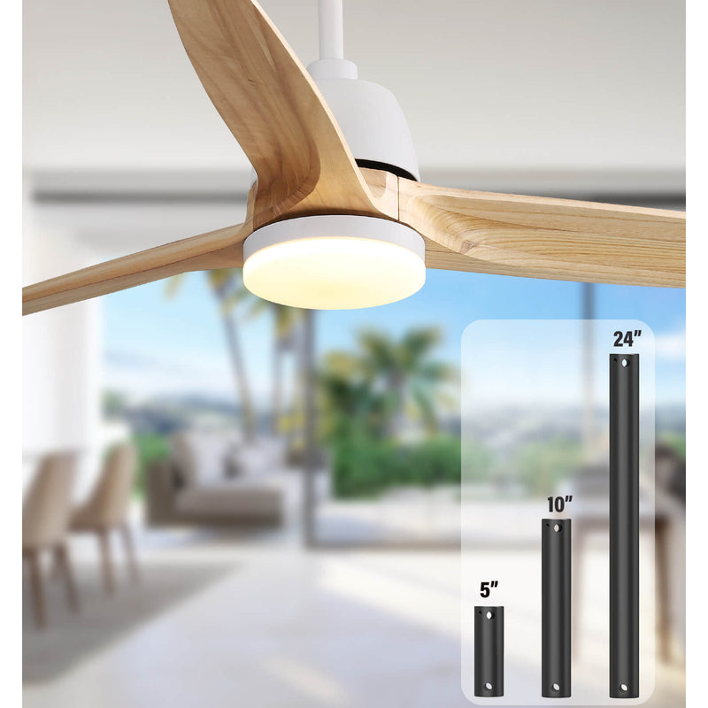 Sofucor KBS-56K001 56 Inch Propeller Ceiling Fan With Light Remote