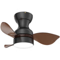 Sofucor 22 Inch Low Profile Flushmount Ceiling Fan With Light Remote