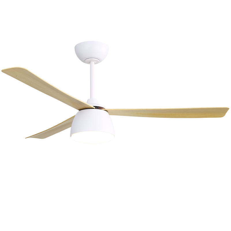 Sofucor KBS-52K036 52" Ceiling Fan With Light And Remote 3 ABS Blades